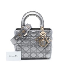Pre-Loved by Azura Reborn - Pre-Loved Small Metallic Lambskin Cannage My ABCDior Lady Dior