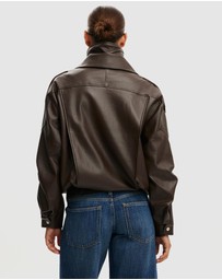 Cotton On - Cove Faux Leather Jacket