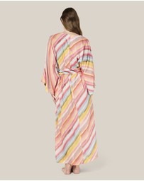 Papinelle - Sophie Stripe Maxi Kimono Robe