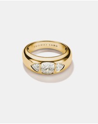THOMAS SABO - THOMAS SABO Ring with Faceted White Zirconia Stones Gold