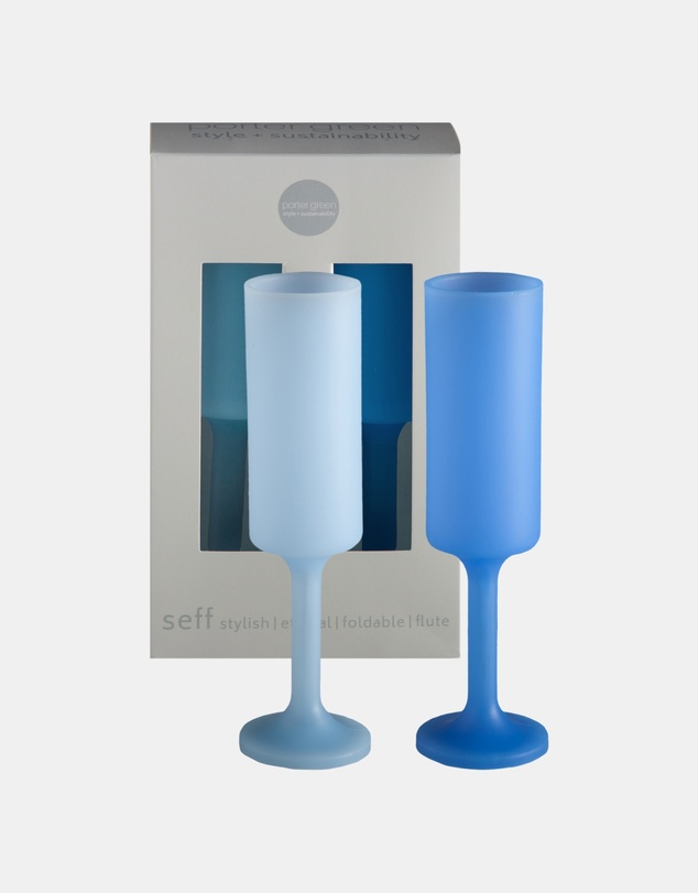 porter green - seff | silicone unbreakable champagne flutes