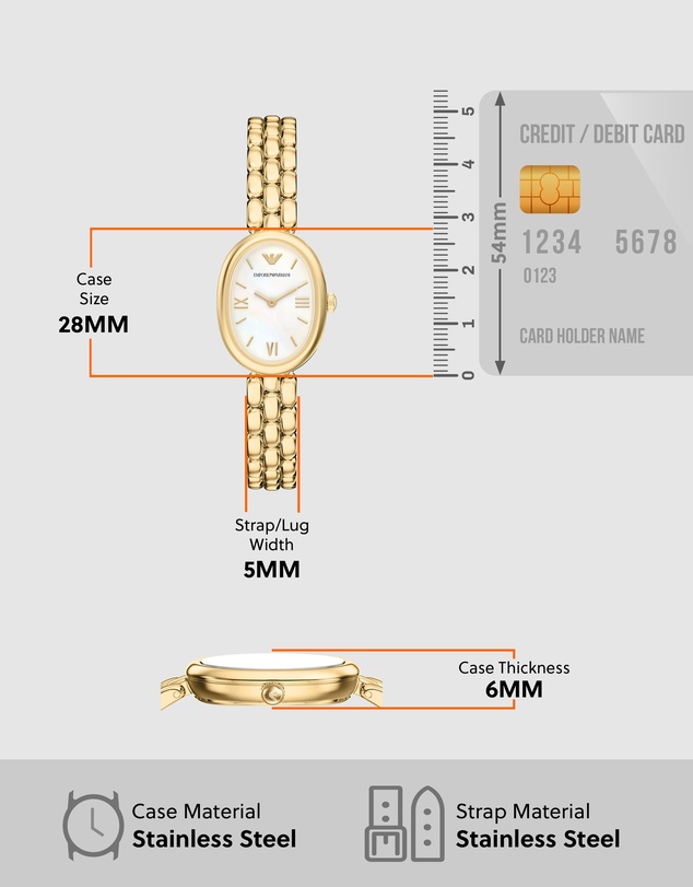 Emporio Armani - Gold Tone Analogue Watch
