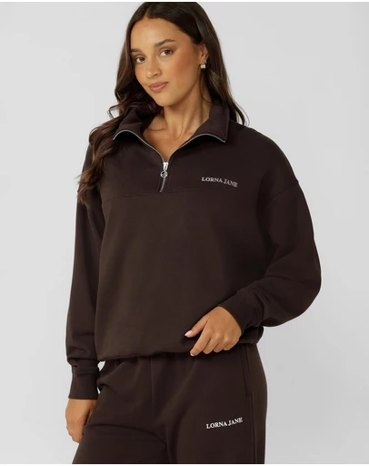Lorna Jane - Streamline Quarter Zip Sweat