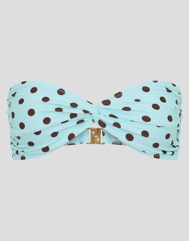 Vacay Swimwear - Positano Top Blue Polka