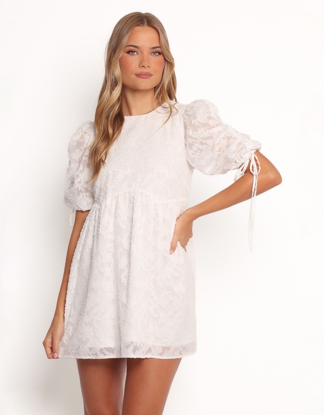 Petal & Pup - Giselle Mini Dress - White Floral