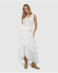 Belle & Bloom - Wanderlace Ruffle Maxi Skirt