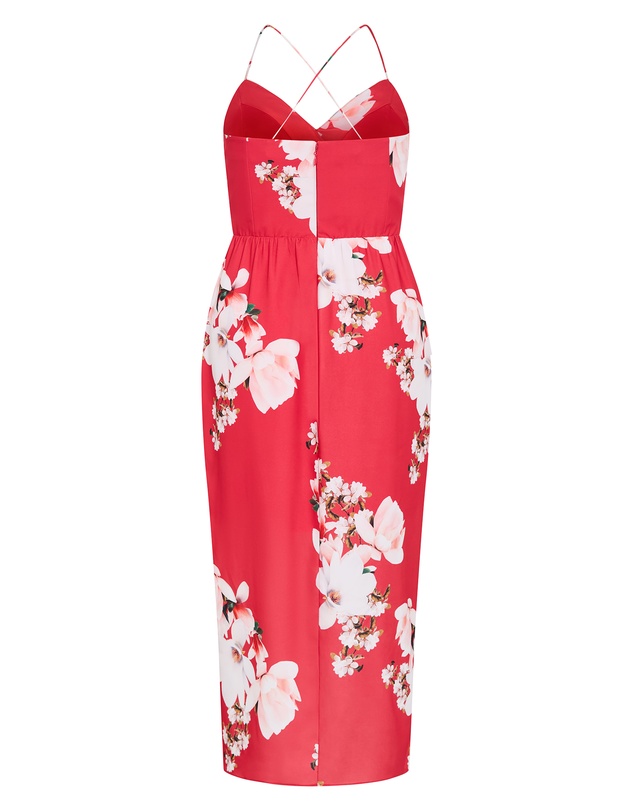 City Chic - Lotus Print Maxi Dress