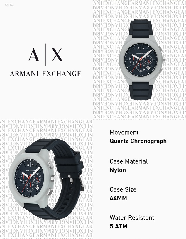 Armani Exchange - Blue Chronograph Watch