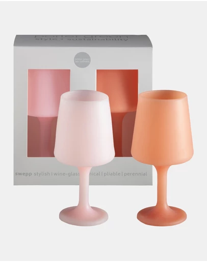 porter green - swepp | silicone unbreakable wine glasses