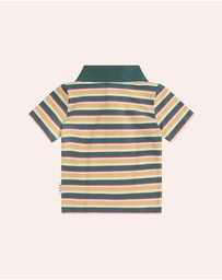 Huxbaby - Hux Stripe Polo Tee - Babies-Kids