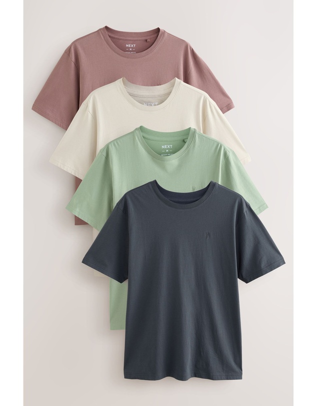 NEXT - 100% Cotton T-Shirts 4 Pack Regular Fit