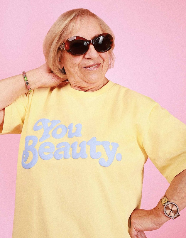 Skwosh - You Beauty Slang Tee In Lemon