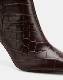 Wittner - Nina Croc Embossed Leather Ankle Boots