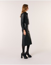 Maje - Vaban Leather Blazer