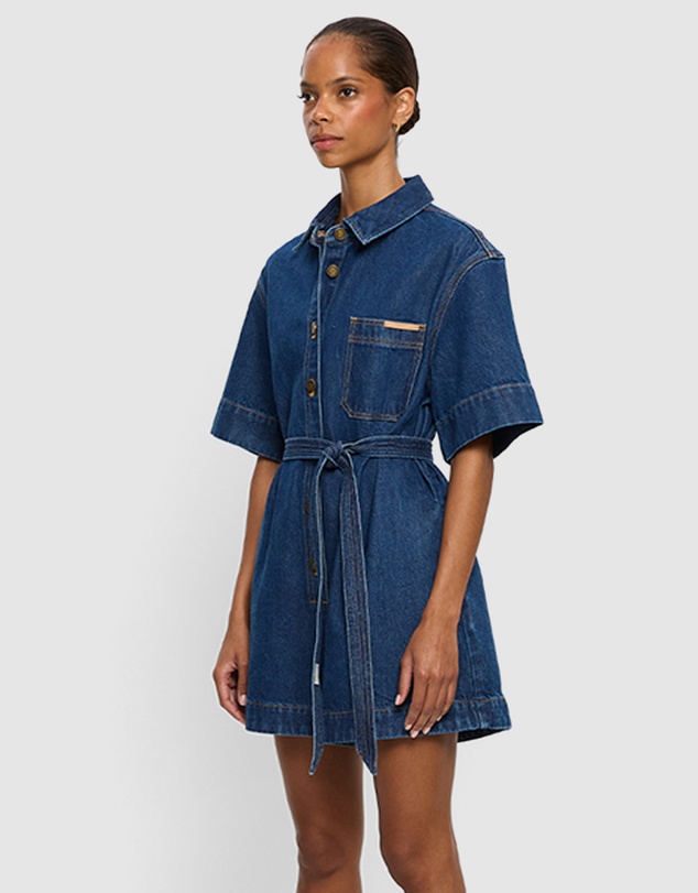 KIVARI - Indie Denim Playsuit