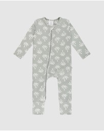 Kynd Baby - Day or Night Onesie in Palm Tree