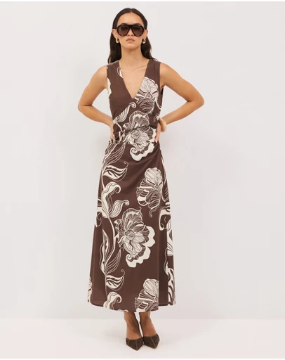 Calli - Gwen Floral Midi Dress