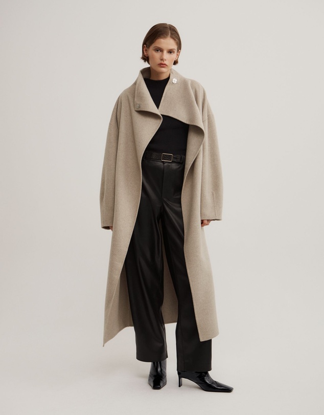 Witchery - Funnel Wrap Neck Coat
