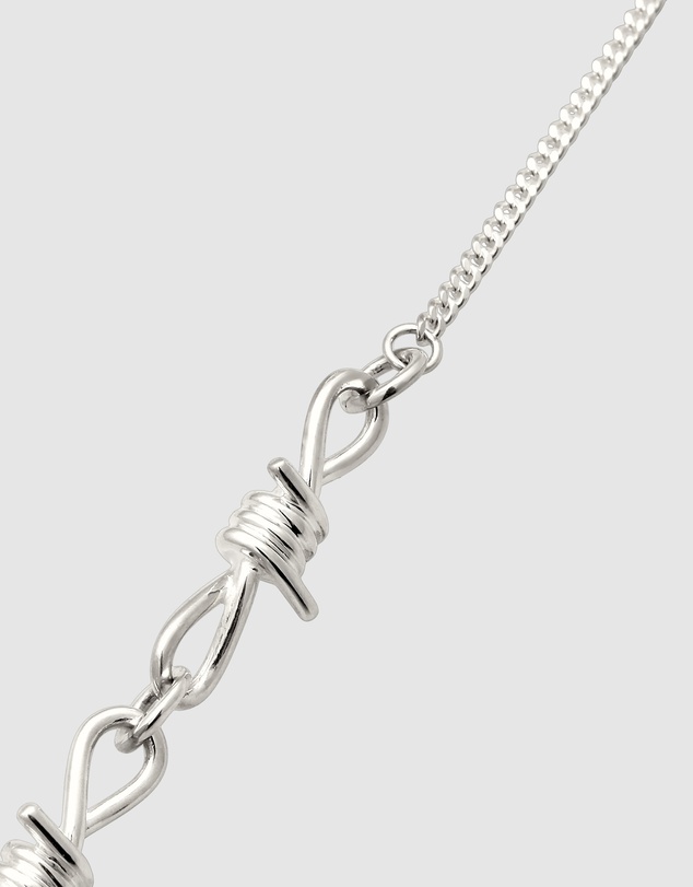 Kuzzoi - ICONIC EXCLUSIVE - Barbed Wire Pendant Necklace in 925 Silver