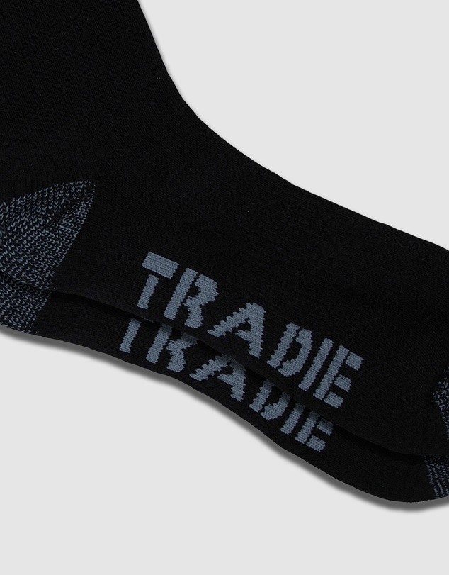 TRADIE - Wool Crew Work Sock 6 Pack
