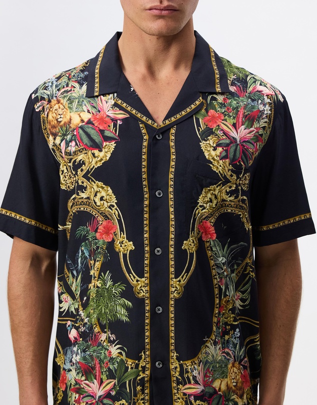 Camilla - Short Sleeve Camp Collared Shirt