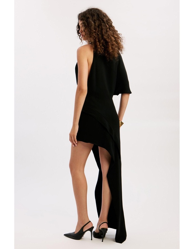 Bardot - Halsey High Low Drape Dress