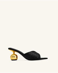 JW PEI - Ellie Braided Sphere Heel Mules