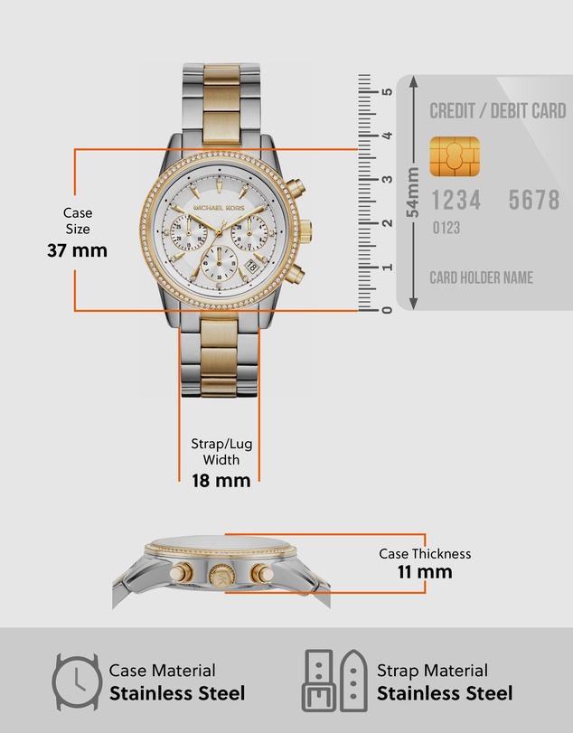 Michael Kors - Ritz Two Tone Chronograph Watch