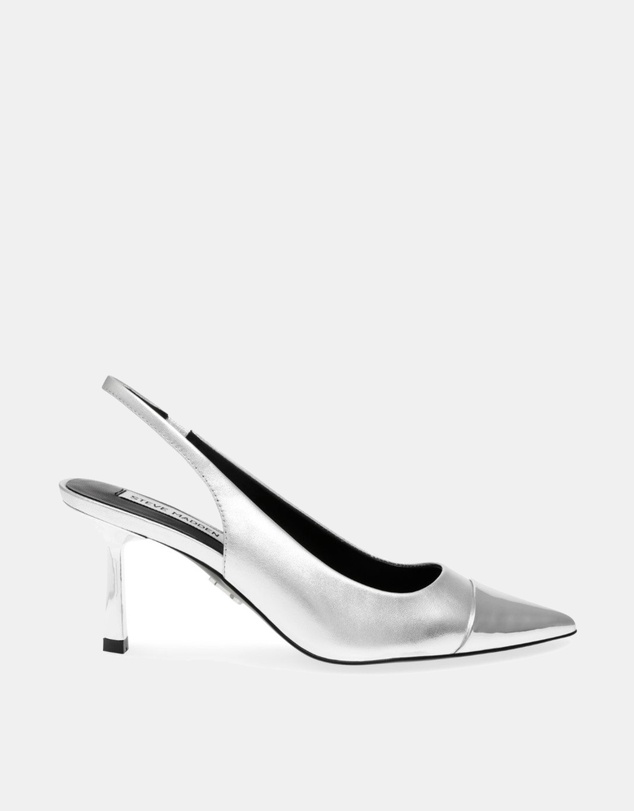 Steve Madden - Kling silver slingback heels