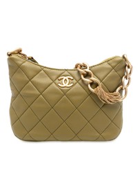 Pre-Loved by Azura Reborn - Pre-Loved Paris Dakar Quilted Lambskin Mixed Chain Hobo