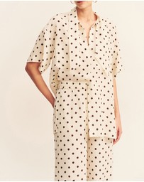 Shona Joy - Houston Side Split Short Sleeve Shirt