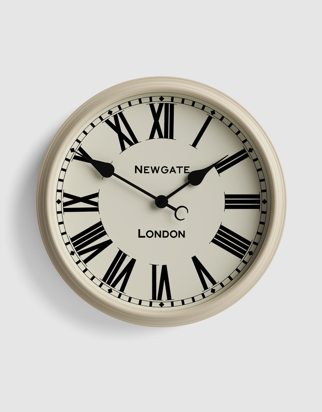 Newgate - Newgate Spitalfields Wall Clock-Vanilla Cream