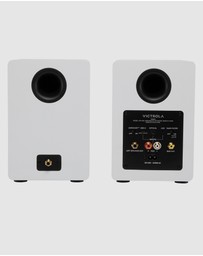 Victrola - Victrola Tempo Bookshelf Speakers - White