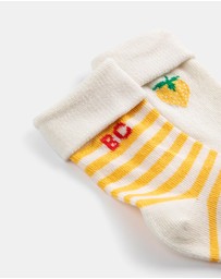 Bobo Choses - 2-Pack Pixel Strawberry Short Socks - Babies