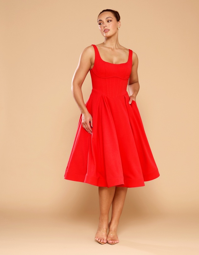 CATHERINE FERRARO - Elena Midi Dress