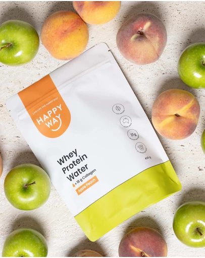Happy Way - Apple Peach Whey Protein Water Powder
