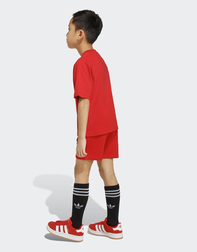 adidas Originals - Trefoil Loose Shorts and Tee Set - Kids-Teens