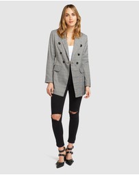Belle & Bloom - Too Cool For Work Plaid Blazer