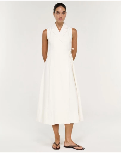 Staple the Label - Savina Wrap Midi Dress