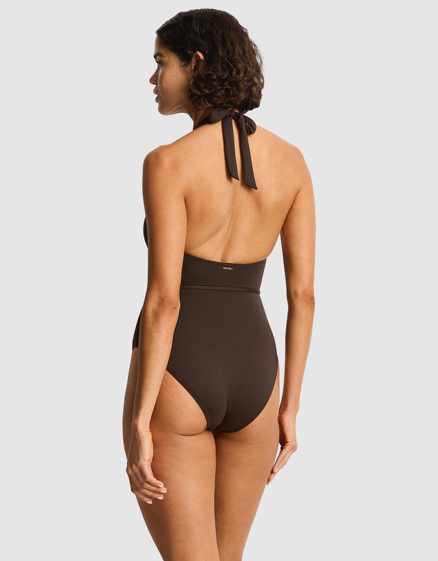 Sea Level Australia - De Luxe V Neck Halter One Piece