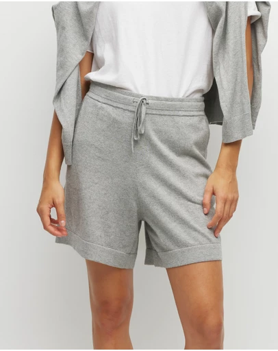 JH Lounge - JHL Long Short (Cotton Cashmere) Grey Marle