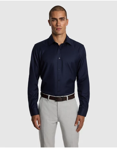 yd. - Maximum Two Ply Cotton Slim Dress Shirt