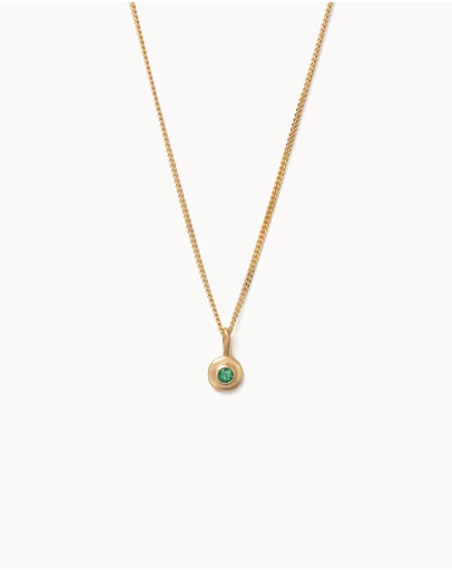 Kirstin Ash - Birthstone Necklace May Emerald