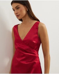 Atmos&Here - Nicky Structured Satin Mini Dress