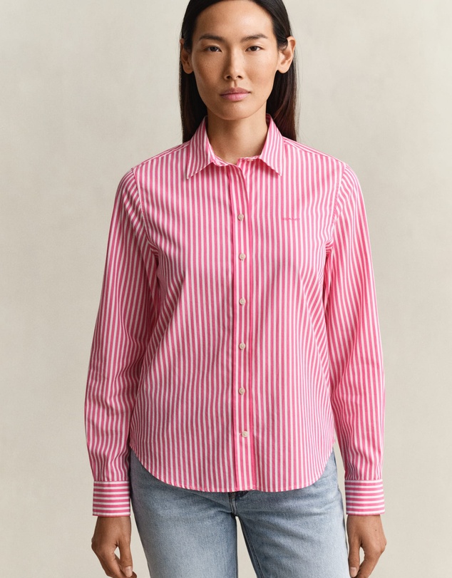Gant - Regular Fit Striped Poplin Shirt