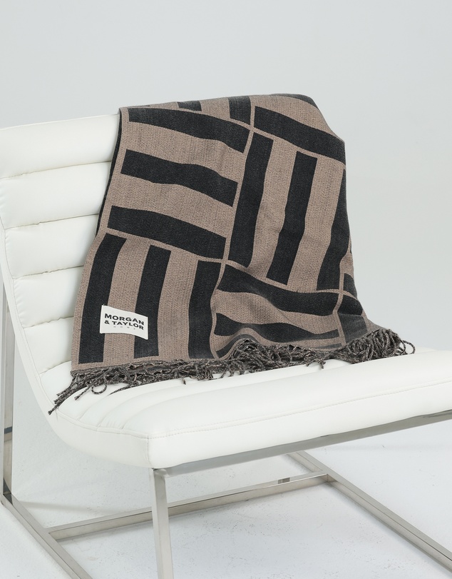 Morgan & Taylor - Anise Throw Blanket in Black