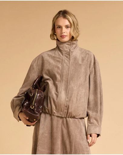 MVN - Faux Suede Bomber