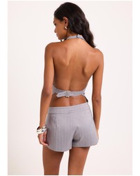 Alice In The Eve - Eliana Striped Halter Top