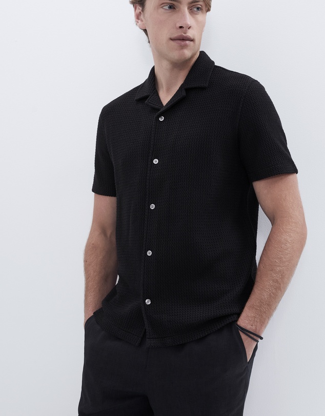 UNISON - Open Weave Regular Fit Shirt