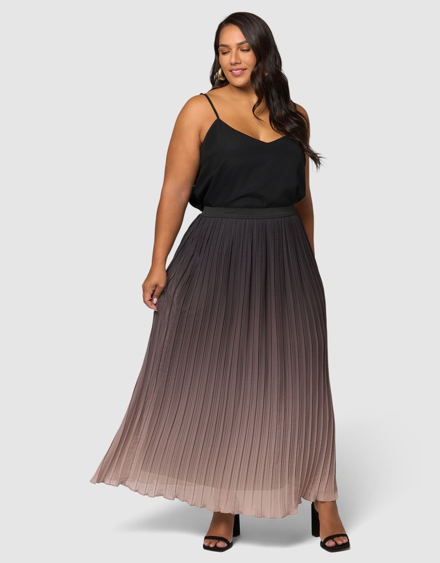 Pink Dusk by Curve Project - Heartthrob Maxi Skirt
